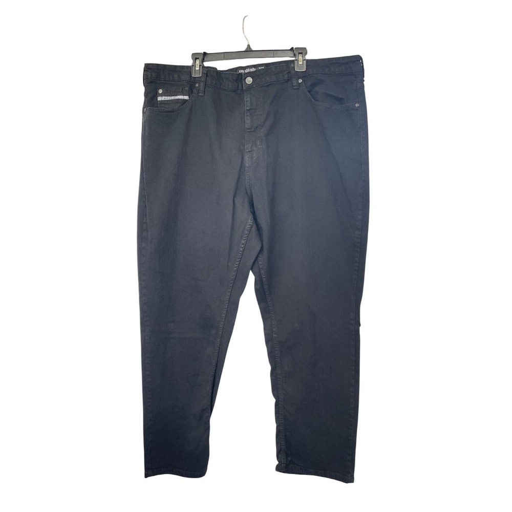 Ecko Unltd Athletic Fit Jeans Men 46 Black Streetwear Rhino Logo 5-Pocket Athlet